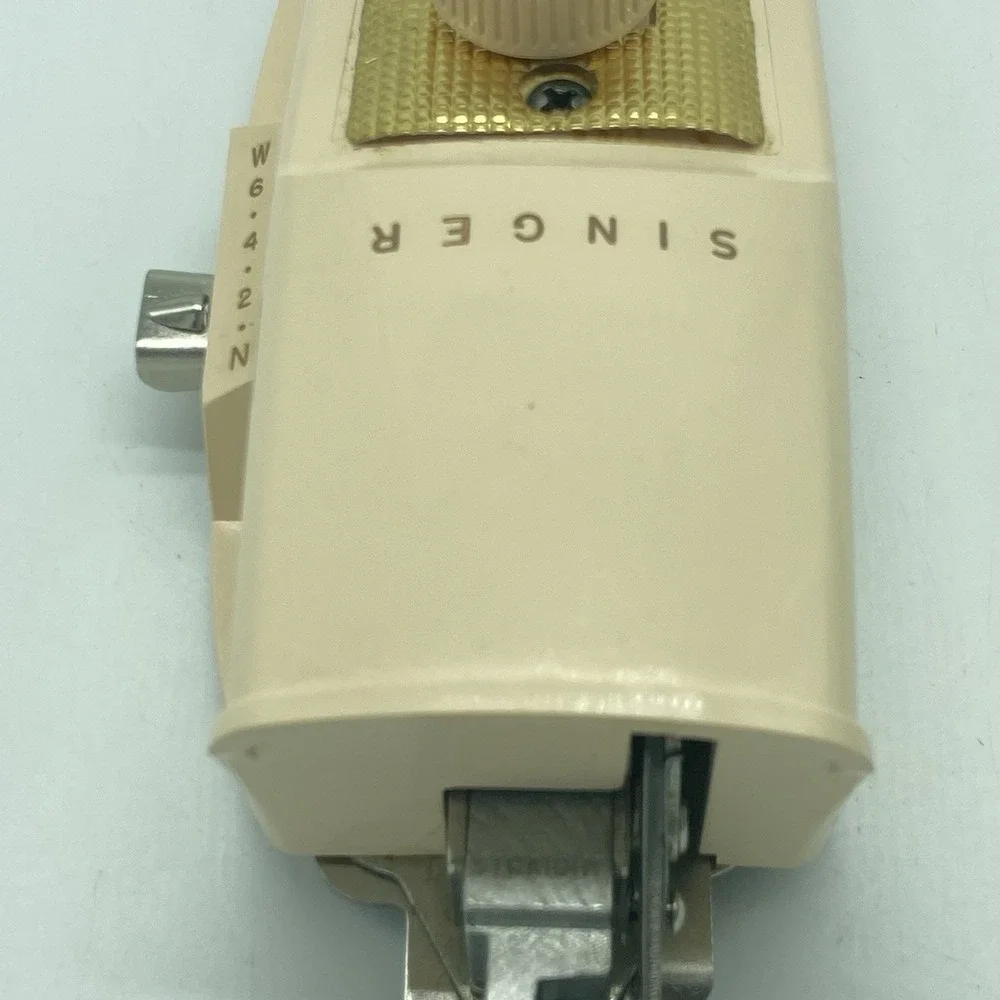 Singer Buttonholer Sewing Machine Attachment 1960 In Green Case Vintage Retro